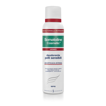 somatoline cosmetic deodorante uomo pelli sensibili spray 150ml